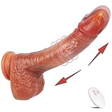 Thrusting Dildo Vibrator for Women with 3 Thrusting Modes 9.5 inch…