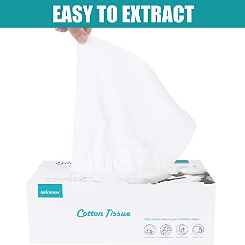Winner Soft Facial Tissues, 6 Family Boxes, 100 Soft Dry Wipe, Cotton