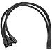 CRJ All Black PWM 3-Way Sleeved Fan Splitter Adapter Cable primary