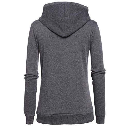 Tinement Drawstring décontracté Femmes Capuchon Long Sleeve Lettre Pull Fleece Hoodie Sweat-Shirt Sweats à Capuche