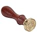 Mingting Wax Seal Stamp Kit,Mingting Classical Old-Fashioned Antique Wax Stamp Seal Kit Initial Letters Alphabet Set Gift Box with Vintage Wooden Handle and Brass Color Head(S)