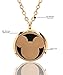 FIKA Mickey Mouse Aromatherapy Essential Oils Necklace Pendant Air Freshener Locket Pads Included Gold