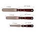 Stainless Steel Offset Spatula Set. Professional Cake Decorating Kit Set Includes 4”, 6” and 8” Spatulas With A FREE Reusable Double Icing Bag and 5 Icing Piping Nozzles Tips, by Especially 4 ME