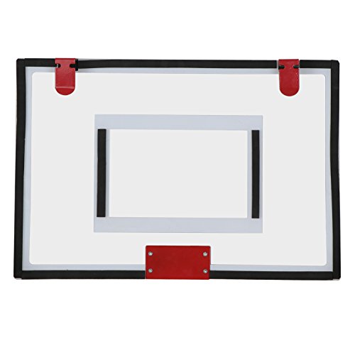 LEMY Over the Door XL Mini Basketball Hoop Set W/ 23"x16" Shatterproof Backboard,5.5" Ball, Hand Pump