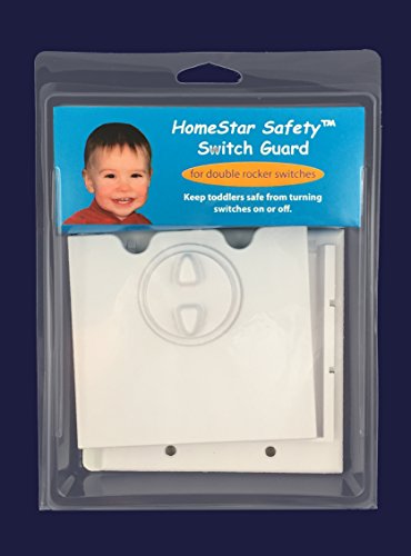 HomeStar Baby Light Switch Guard (double rocker switch, white) - Thumbnail 3