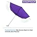 Fidus Small Windproof Travel Umbrella - Compact Folding Light Portable Sun & Rain Outdoor Golf Umbrella for Women Men Kids-Purple