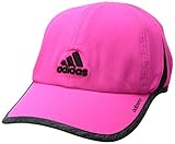 adidas Women's Adizero Ii Cap, Shock Pink/Dark Grey Heather/Black, One Size