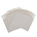 H&D Flower Laser Cut Wedding Party Name Setting Place Cards Table Decoration (Ivory, 120pcs/ 10bags)