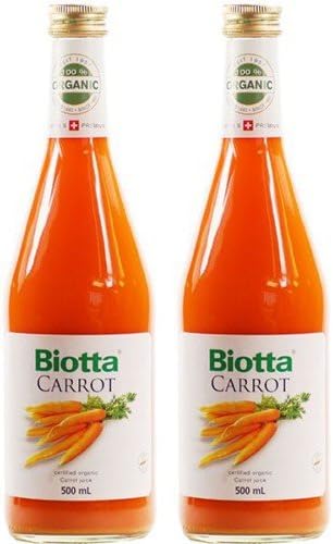 (2 Pack) - Biotta - Organic Carrot Juice | 500ml | 2 PACK BUNDLE