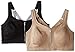 Playtex Women's Play It Up The Zipster 2-Pack, Black/Nude, Medium