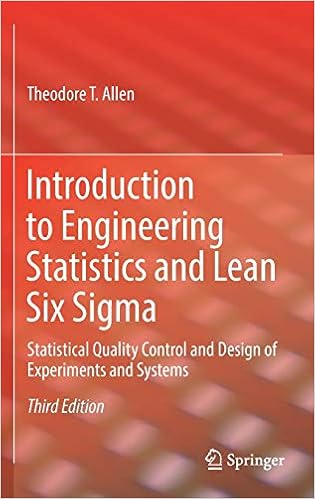 Amazon Com Introduction To Engineering Statistics And Lean Six Sigma Statistical Quality Control And Design Of Experiments And Systems 9781447174196 Allen Theodore T Books