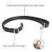 Beaulegan Purse Strap Replacement - Microfiber Leather - 59 Inch Long Adjustable for Crossbody Shoulder Bag - 1 Inch Wide, Black/Gold