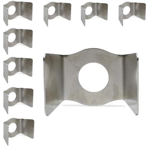 10 Pack of Stainless Steel Switch Guards for Push Button Panel Light Emergency Selector E-Stop Protector Shroud Safety Shield Protective Cover Ten Pack