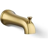 Kohler K-28563 Tempered 6-3/8" Integrated Diverter Tub Spout - Vibrant Brushed Moderne Brass