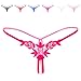 FasiCat Women G String Thong Panties Sexy Pearl Lace Leaves Briefs Underwear