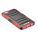 Fosmon STURDY Shock Absorbing Dual Layer Hybrid Holster Cover Kickstand Case for Apple iPhone 6 / iPhone 6s (4.7”) - Red