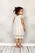 Bow Dream Flower Girl's Dress Vintage Lace Off White