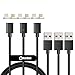 NetDot Gen3 USB2.0 Magnetic Charging & Data Transfer Cable with 1 IOS Connector and 1 Micro-USB Connector compatible with both Android Smartphone and iPhone - 5 Feet/3 Pack Black