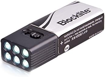 Hillside Fire Ultra Bright Blocklite 9 Volt LED Flashlight Torch Camping Light Compact Size For Outdoor Night Fishing Hike Cycle Lighting Tool
