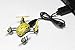Tenergy Hubsan Q4 H111 Nano Mini 4-Channel RC Quadcopter with 2.4Ghz Radio System - Yellow