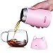 ONEISALL SB60239 330ML Leak-proof Cat Tumbler, Cute Cat Thermos Mug, Stainless Steel Drinkware Thermos Kids Cat Water Bottle (Pink)