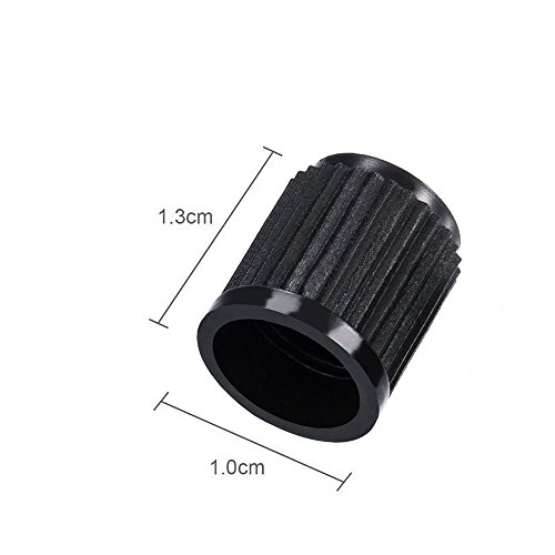 40 Pieces Plastic Tyre Valve Caps Black Car Dustproof Tire Cap Universal Stem Covers for Cars, Bike and Bicycle, Truck etc