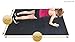 Square36 Large Exercise Mat Thick 6 Ft x 4 Ft. Ideal for Home Cardio Workouts with Or Without Shoes. Roll Out in Living Room & Roll Up to Store Large Fitness Mat