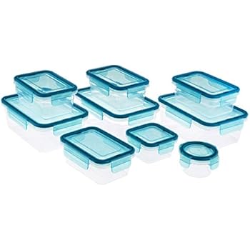 Amazon.com: Juego de recipientes de cristal con tapas ...