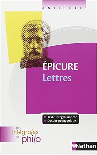 Lettres Amazon Fr Epicure Salem Jean Conche Marcel Hamelin Octave Livres