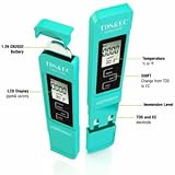 Water Quality Test Meter, TDS, EC + Temperature Meter, 0-9990 ppm, Ideal For Testing Drinking Water, Aquariums, Pool, Ponds + Premium Protective Leather Case and Extra Battery Pack - selpHbalance