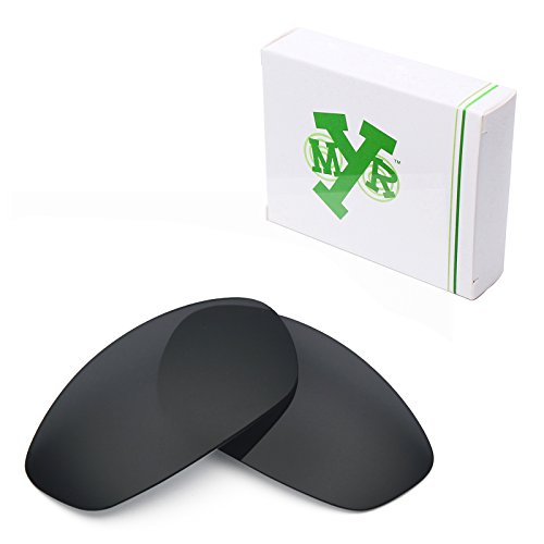 MRY POLARIZED Replacement Lenses for Oakley Whisker Sunglasses - Rich Option Colors (Standard, Stealth Black)