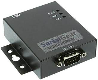Industrial USB 2.0 to RS-232 Serial High-Speed Adapter w/Mounting Flanges