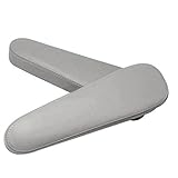 Dkii Light Gray Leather Seat Armrest Covers For 2005-2010 Honda Odyssey (Leather Part Only)