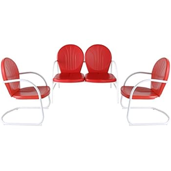 Amazon.com : Crosley Furniture Griffith 5-Piece Metal Outdoor Dining