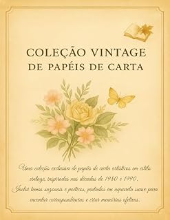 Livro Coleção Vintage de Papéis de Carta