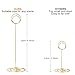 Radezon 20 Pack 8.75 inch Tall Table Number Holders Place Card Holder Table Picture Holder Wire Photo Holder Clips Picture Memo Note Photo Stand (Gold)