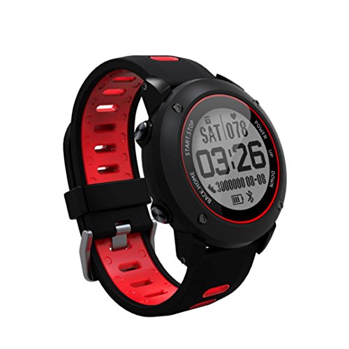 Boofab Multifunction UW90 4G Smart Watch Outdoor Sports Running IP68 Waterproof The treadmill Watch With GPS Positioning (Red) - Thumbnail 2