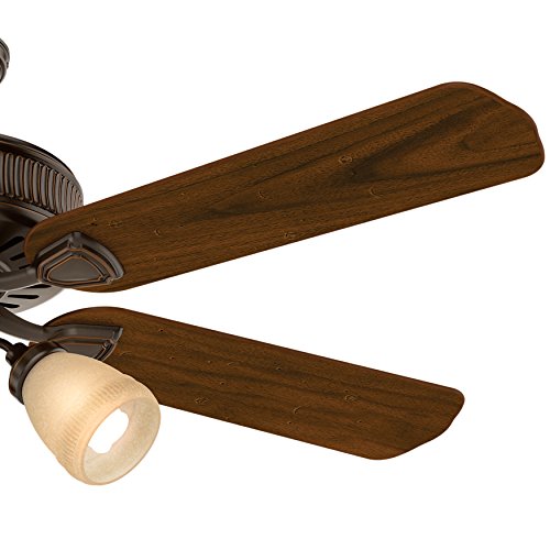 Casablanca Fan 54 inch Traditional Ceiling Fan in Onyx Bengal with a 3-Light Toffee Glass Light Kit, 5 Blade (Certified Refurbished) - Thumbnail 5