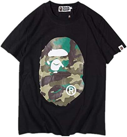 Wupi Bape Fashion Printed Camo Loose Cotton Short Sleeve T-Shirt for Men/Women