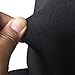 Gold Fortune Spandex Fabric Stretch Removable Washable Dining Room Chair Cover Protector Seat Slipcovers Set of 4 (Black)