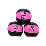 KickFire Hydras Juggling Balls 6 Panel Leather Juggling Equipment for Beginners & Professionals | Fits of Hands | Set of 3 (Pink-Black)