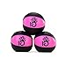KickFire Hydras Juggling Balls 6 Panel Leather Juggling Equipment for Beginners & Professionals | Fits of Hands | Set of 3 (Pink-Black)