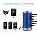 USB Charger Multi Port Wall Charger : Jelly Comb 6 Port USB Desktop Charging Station Smart Identification Phones, Tablets, USB Fan, Power Bank More - Blue