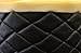 Vinyl Fake Leather Black Quilted Vinyl Fabric with 3/8