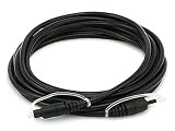 Monoprice 101558 12-Feet Optical TosLink to Mini TosLink M/M 5.0mm OD Molded Cable
