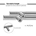 Aybloom Cabinet Handles - Pack of 30 Stainless Steel Brushed Satin Nickel Hollow Tube T Bar Drawer Pulls for Kitchen Furniture Hardware(Satin Nickel, Overall Length: 6