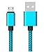 KingCool 3.3ft/1m Nylon Braided USB Type C Cable Charger for OnePlus 3, LG G5, HTC 10, New MacBook and Other Type C Devices(Silver)