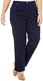 Gloria Vanderbilt Plus Amanda Stretch Jeans 20W Rinse dark denim blue