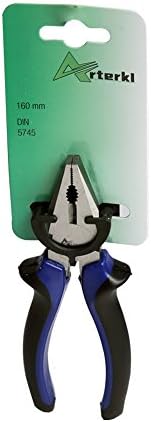 Arterki 211-1001 6-inch Chrome Vanadium High Leverage Lineman's Pliers Cutting Wire,Blue,1-piece with Comfort Grip Handle