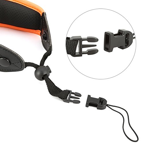 Waterproof Camera Float, BIRUGEAR 2 Pack Foam Floating Wrist Strap for Underwater / Waterproof Cameras - Green and Orange